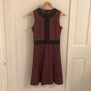 J. McLaughlin Leather trimmed dress
